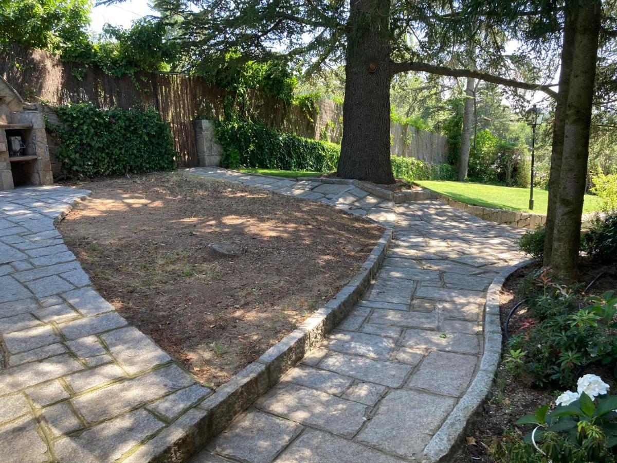 Los Cedros, Gran Chalet Con Piscina Y Apartamento En Navacerrada Villa Exteriör bild